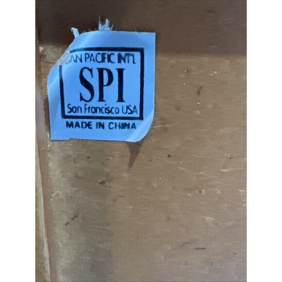 Curio Cabinet Wood Open Metalwork Scroll SPI San Francisco USA Wall Mount Table - Picture 6 of 12